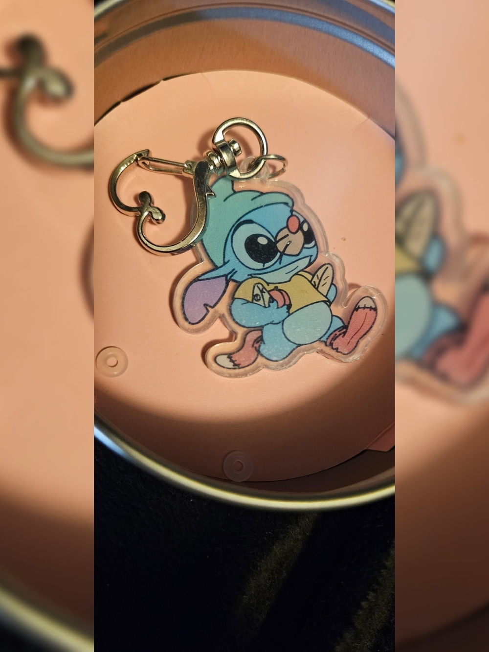 Disney Stitch Cute Blue Cartoon Keychain Charm